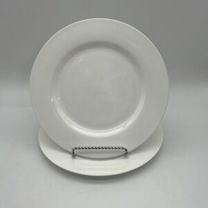 2 Mikasa Lucerne Plates Salad or Luncheon Size‎ Plate White Bone China 9"